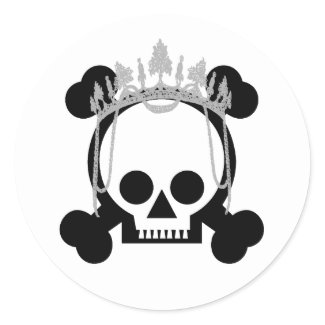 Princess Skulls sticker