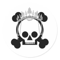 Princess Skulls stickers by shopaholicchick Princess Skulls stickers
