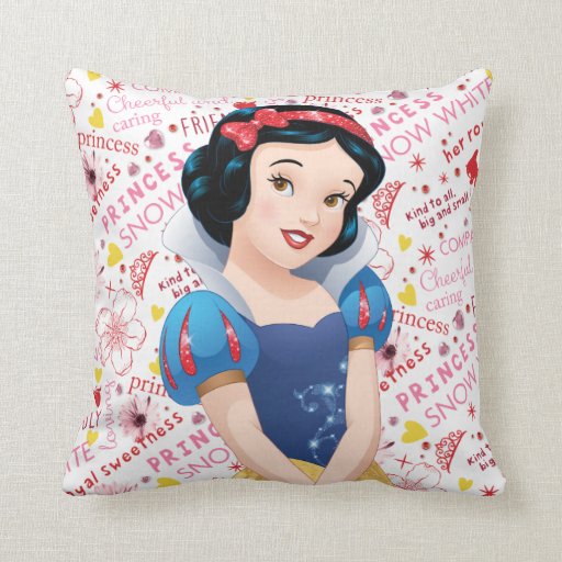 Princess Snow White Throw Pillow Zazzle