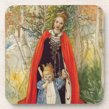 Princess Spring Mother and Daughter Drink Coaster