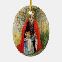 Princess Spring Mother and Daughter Christmas Tree Ornament