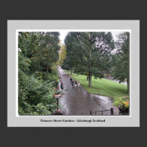 Princess Street Gardens - Edinburgh Scotland posters