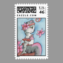 Princess Tabby Mercat postage