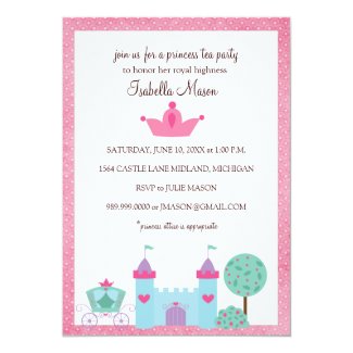 Princess Tea Party Invitations