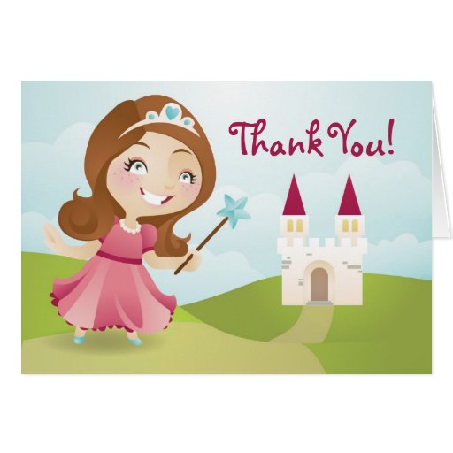 Princess Thank You Card | Zazzle