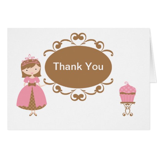 Princess Thank You Card | Zazzle