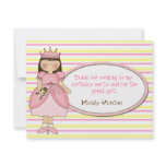 Princess Thank You Cards Personalized Announcements