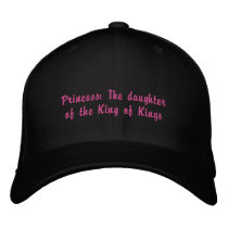 Princess: The daughter of the King of Kings Embroidered Hats