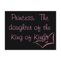 Princess:  The daughter of the King of Kings postcards