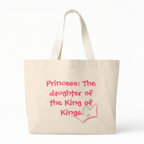 Princess: The daughter of the King of Kings tote bags by sammimlamv Princess: The daughter of the King of Kings tote bags