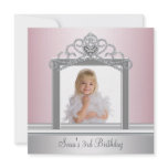 Princess Tiara Photo Princess Birthday Party Invitations