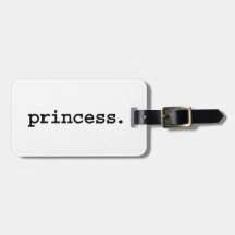 princess. travel bag tags