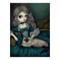 Princess with a Himalayan Cat gothic rococo Print by strangeling Princess with a Himalayan Cat gothic rococo Print