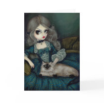"Princess with a Himalayan Cat" Greeting Card