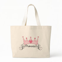 Princess With Crown - Customizable Tote Bag