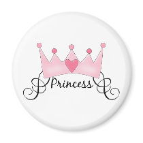 Princess With Crown - Customizable magnets