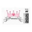 Princess With Crown - Customizable postage by naturetees Princess With Crown - Customizable postage