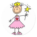 Princess With Wand Sticker by stick_figures Princess With Wand Sticker
