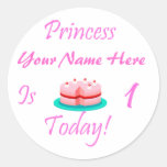 Princess (Your Name) is 1 Today Sticker