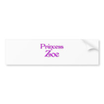 Princess Zoe Bumper Sticker