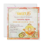 Princess's Carriage: Sweet 16 Birthday Party Custom Invites