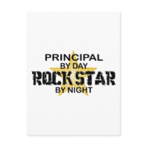 Principal Rock Star by Night Postcards