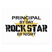 Principal Rock Star by Night Postcard