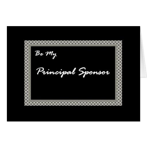 PRINCIPAL SPONSOR Wedding Invitation Zazzle