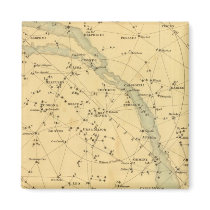 Principal Stars Visible to Great Britain Fridge Magnet
