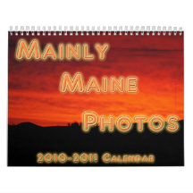 Principalmente fotos de Maine Calendario De Pared