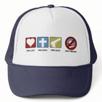 Princples Against Obama Trucker Hat