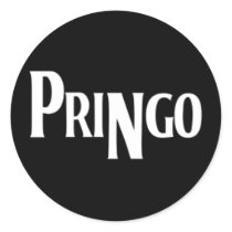 pringo Round sticker by maximus7 pringo Round sticker