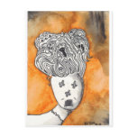 Print 19 Scared Dead Bride Post Card