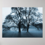 PRINT - 2 Big Trees Blue