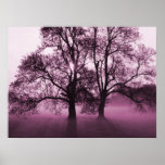 PRINT - 2 Big Trees Pink