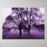 PRINT - 2 Big Trees Purple