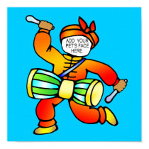 Print: Balinese Drummer by VintagePets Print: Balinese Drummer