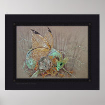 Print - Butterfly Dragon & the Mouse