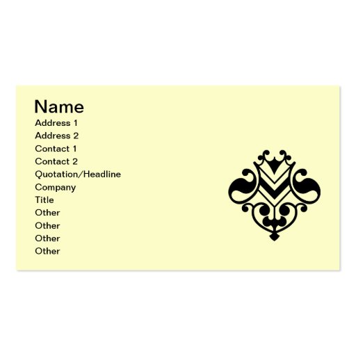 print_flourish_Vector_Clipart Black White Swirls Business Cards