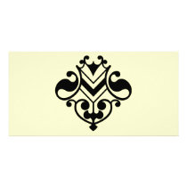 print_flourish_Vector_Clipart Black White Swirls Photo Card