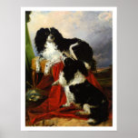 Print: King Charles Spaniels - Richard Ansdell