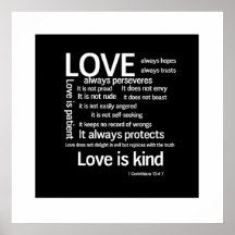Print - Love is Patient Random WB