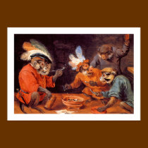 Print: Monkey Tavern Vintage Art posters