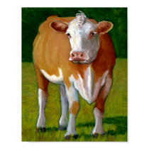 PRINT OF COW IN OIL PASTEL by joyart PRINT OF COW IN OIL PASTEL