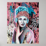 Print of Cristal Queen, artwork by Claire Pinatel posters