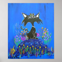 Print on Canvas-Wink's Picks Kool Kitty