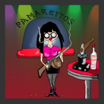 Print "Pam-Pam La Rue" - By Kev Moore posters