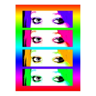 Print - Psychedelic Bright Eyes print