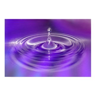 Print - Purple Water Drop print