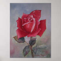 PRINT Red rose